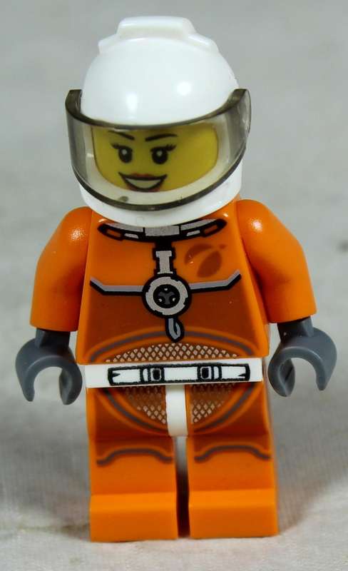 Miniature Lego figurine - female astronaut