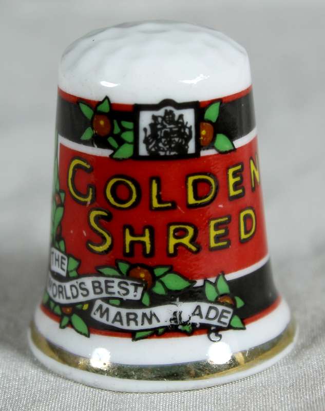 Advertising thimble - Golden shred