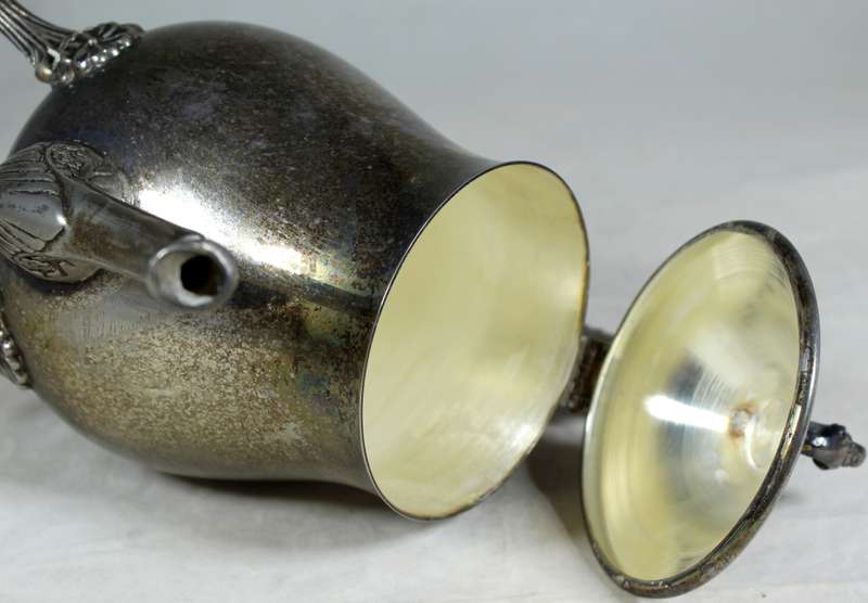 Silver plated tea kettle