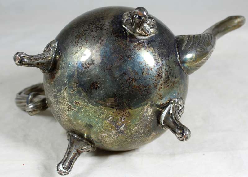 Silver plated tea kettle