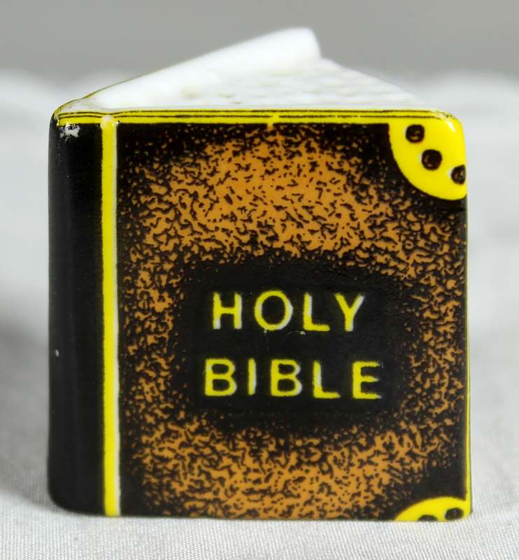 Bronte China thimble - Holy Bible