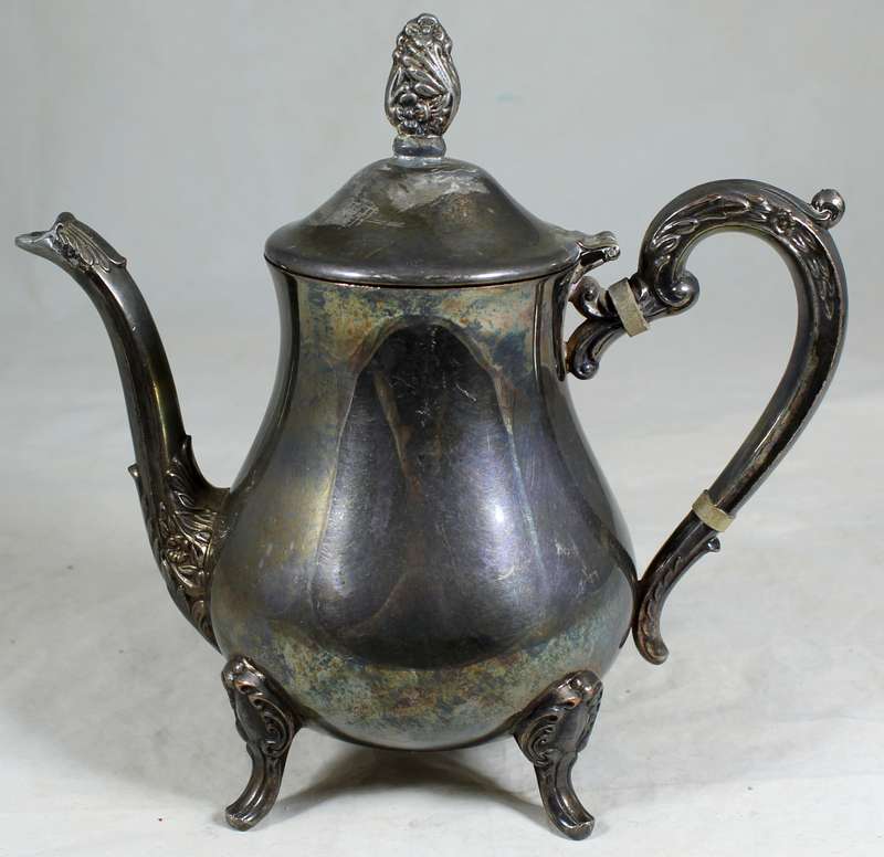 Silver plated tea kettle