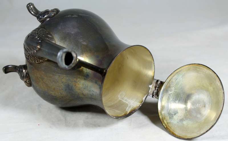 Silver plated tea kettle