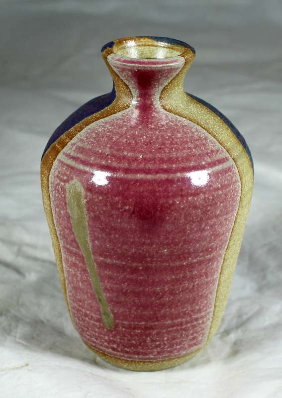 Hand painted pottery vase