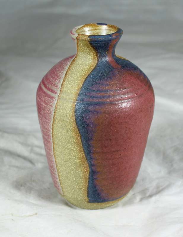 Hand painted pottery vase
