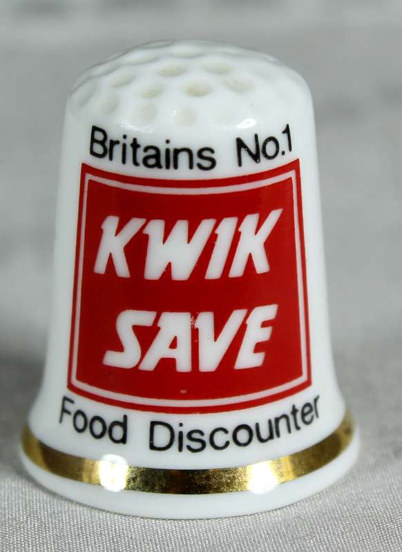 Advertising thimble - Kwik save