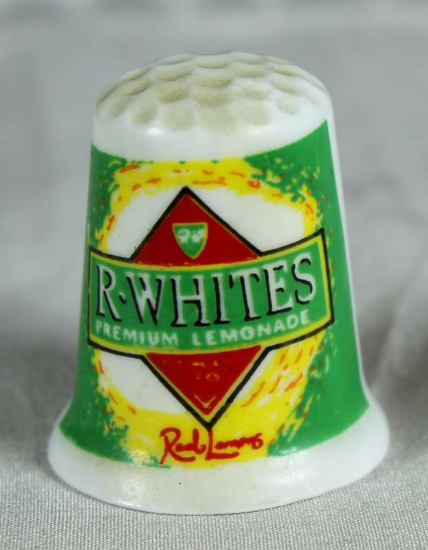 Advertising thimble - R. Whites lemonade