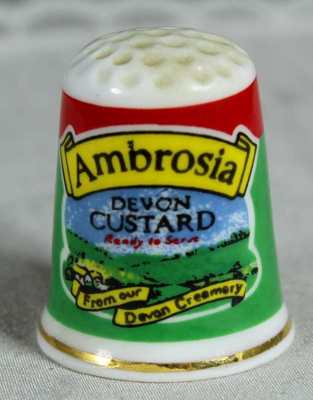 Advertising thimble - Ambrosia custard