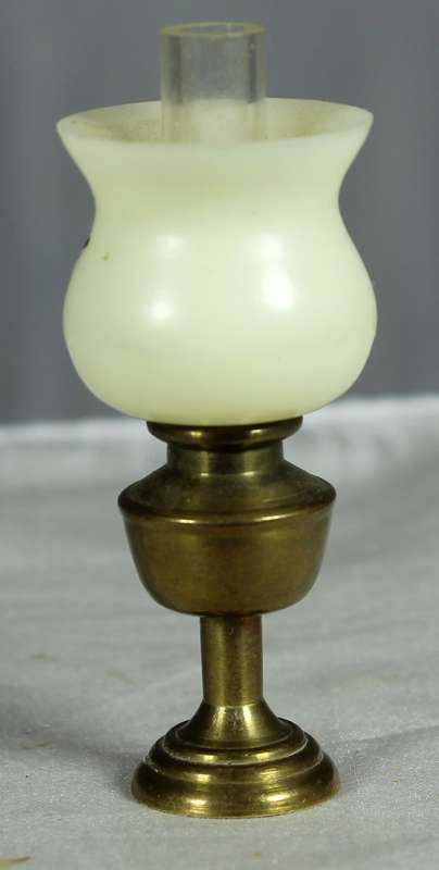 Vintage miniature brass lamp