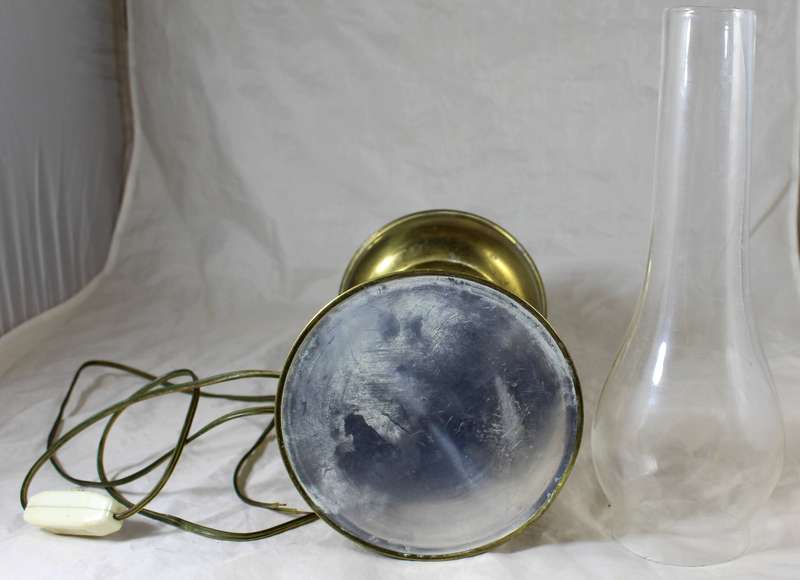 Electrified brass lamp