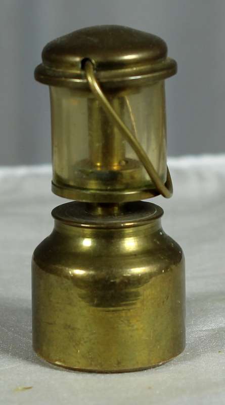 Vintage miniature brass lantern