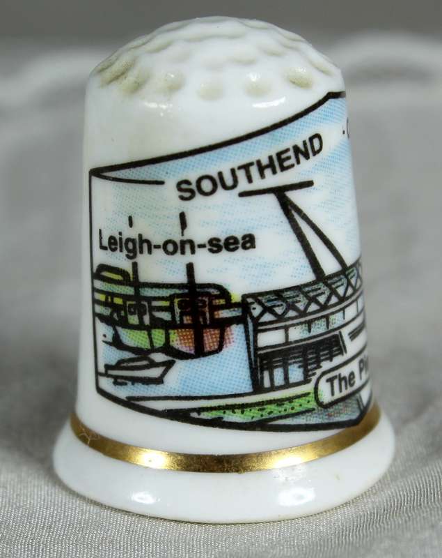 Bone China thimble - the pier - Southend-on-sea