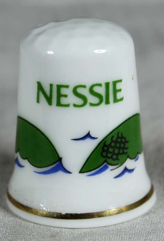 Bone China thimble - Nessie