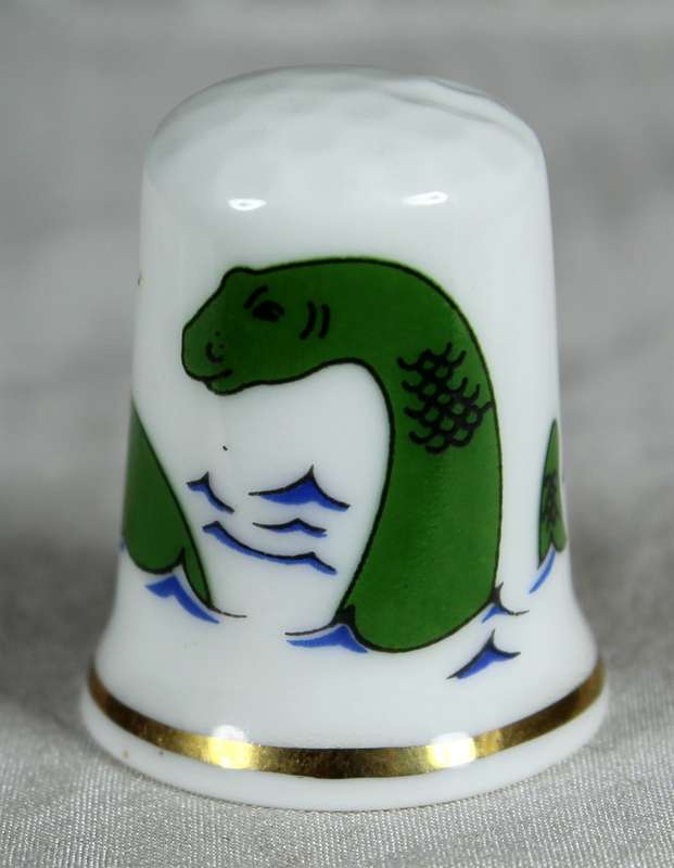 Bone China thimble - Nessie
