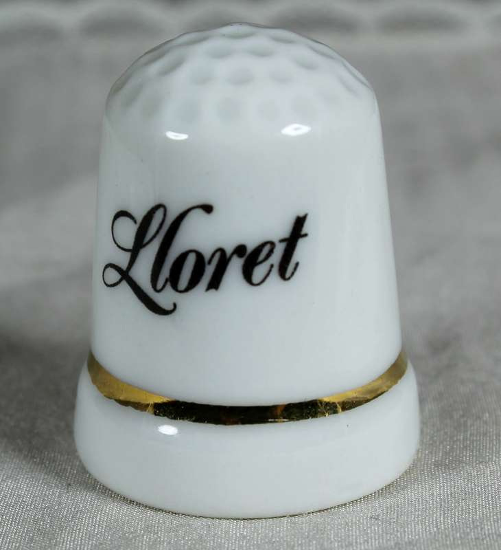 Bone China thimble - Lloret