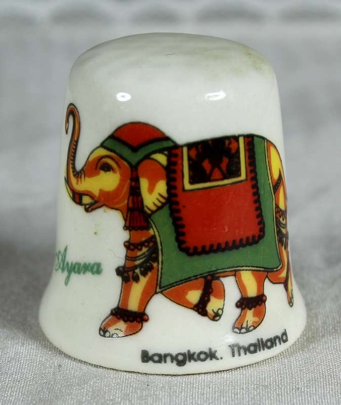 Bone China thimble - Bangkok, Thailand