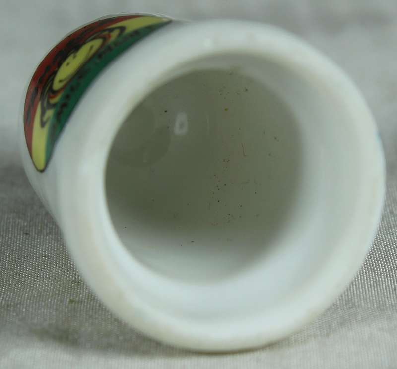 Bone China thimble - Jamaica, smile mon