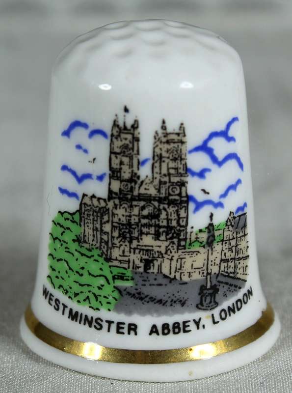 Bone China thimble - Westminster abbey, London
