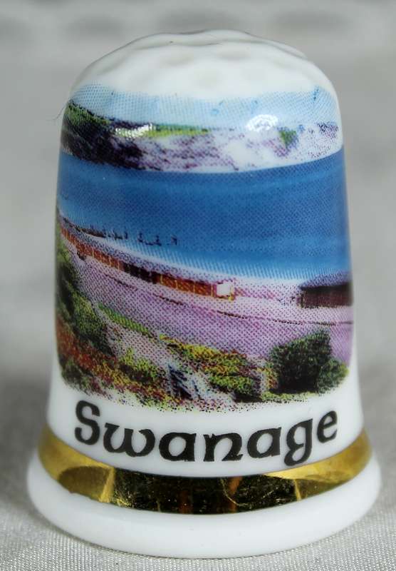 Bone China thimble - Swanage