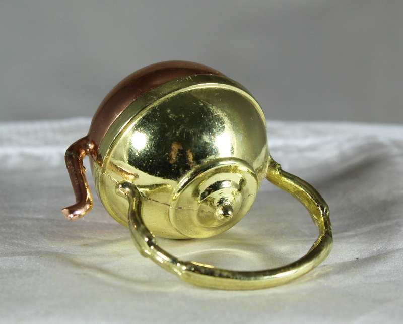 Mini brass and copper kettle