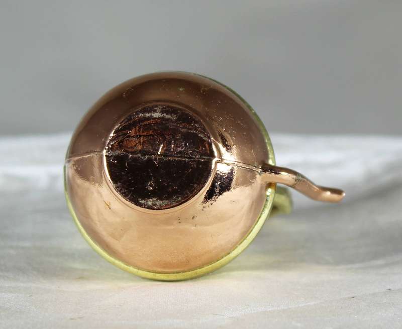 Mini brass and copper kettle