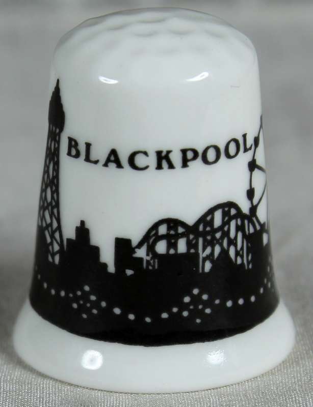 Bone China thimble - Stoke-on-Trent - Blackpool