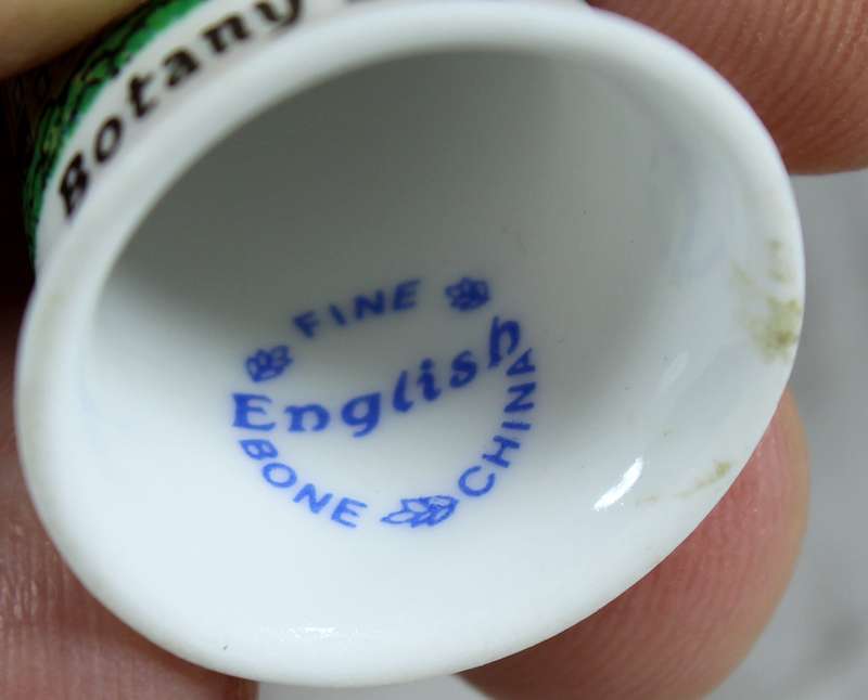 Bone China thimble - Botany bay