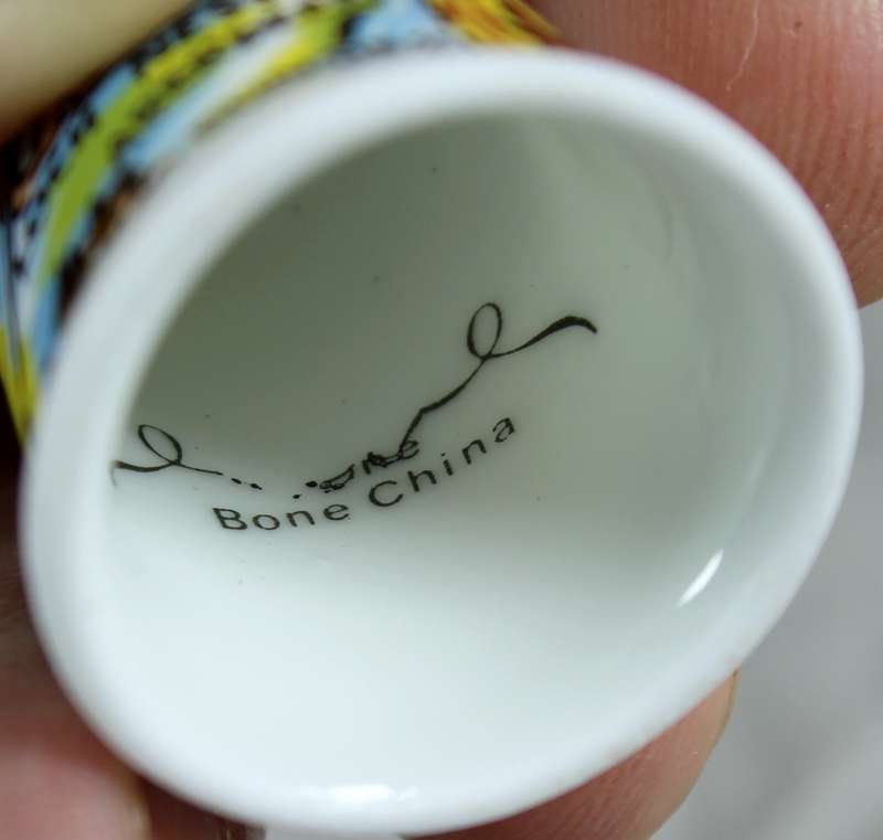 Bone China thimble - Scotland