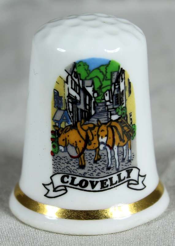 Bone China thimble - Clovelly
