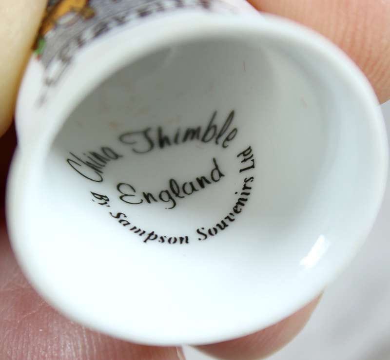Bone China thimble - Clovelly