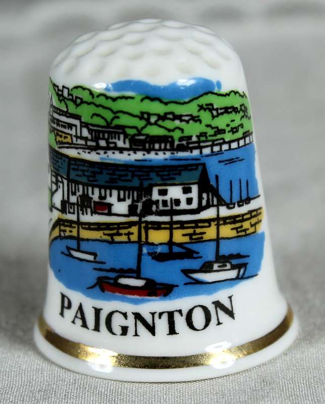 Bone China thimble - Paignton