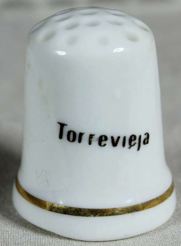 Bone China thimble - Torrevieja