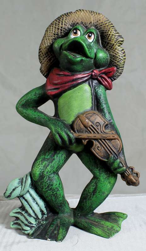 Frog Farmer With Fiddle