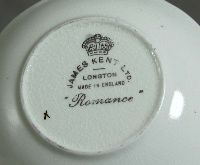 James Kent - Longton Romance - Pair sitting on bench - Trinket Plate