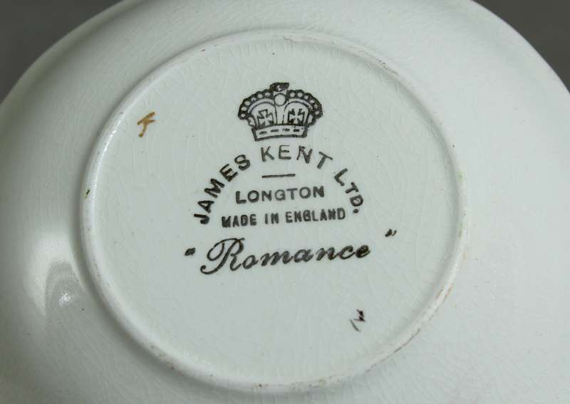 James Kent - Longton Romance - Pair - Couple Walking - Trinket Plate