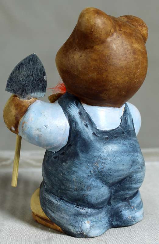 Farmer Bear ornament with Spade