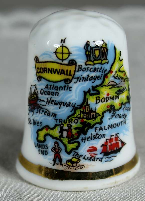Bone China thimble - Bude