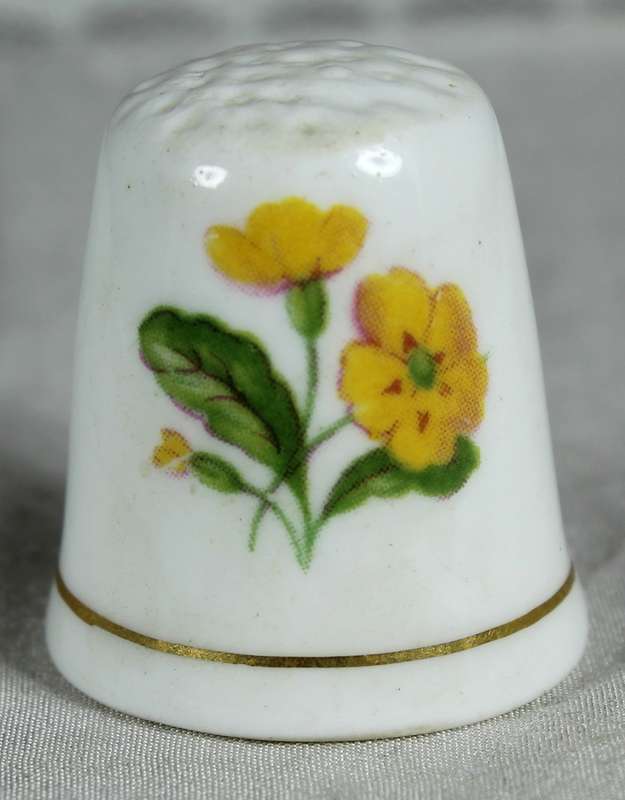 Bone China thimble - Ashleydale - happy birthday