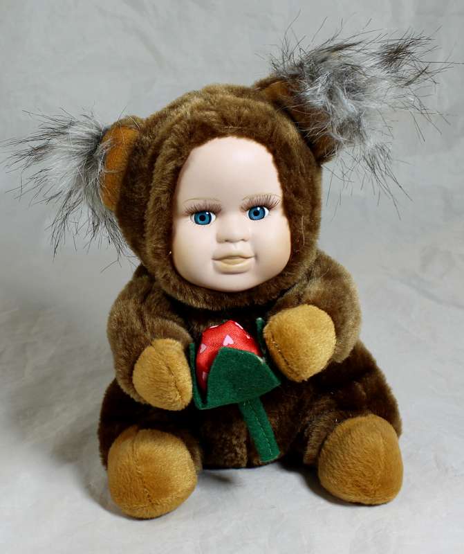 Collectors Doll With Blue Eyes - Porcelain Face