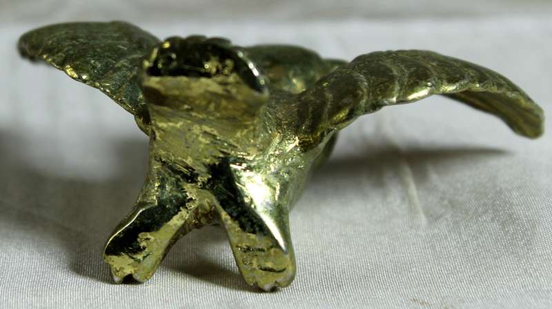Miniature Owl  - Brass - Lead Filled