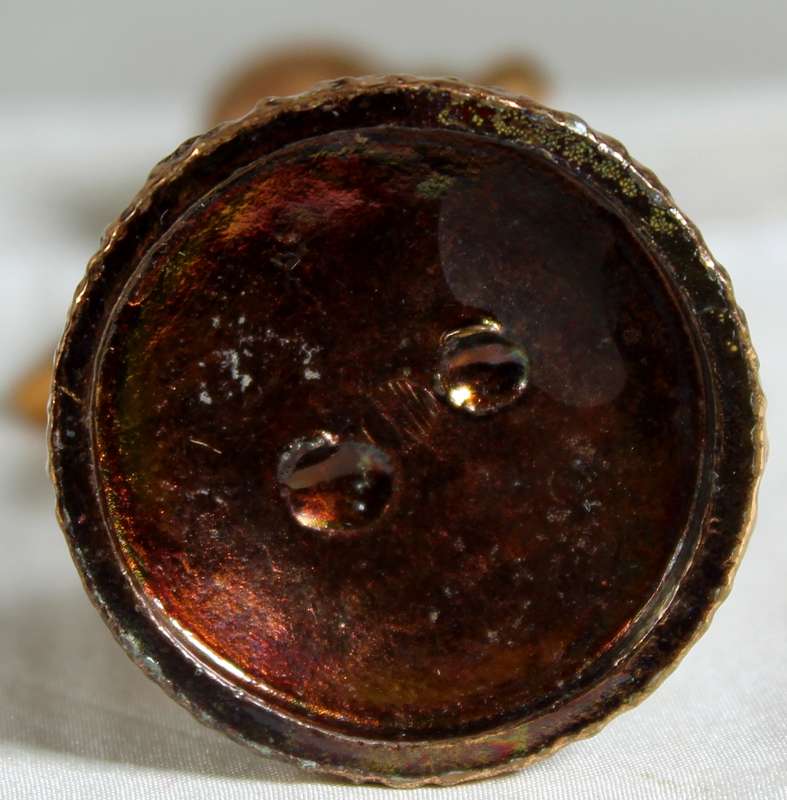 Miniature Lady Carrying a Pot - Copper  - Lead Filled