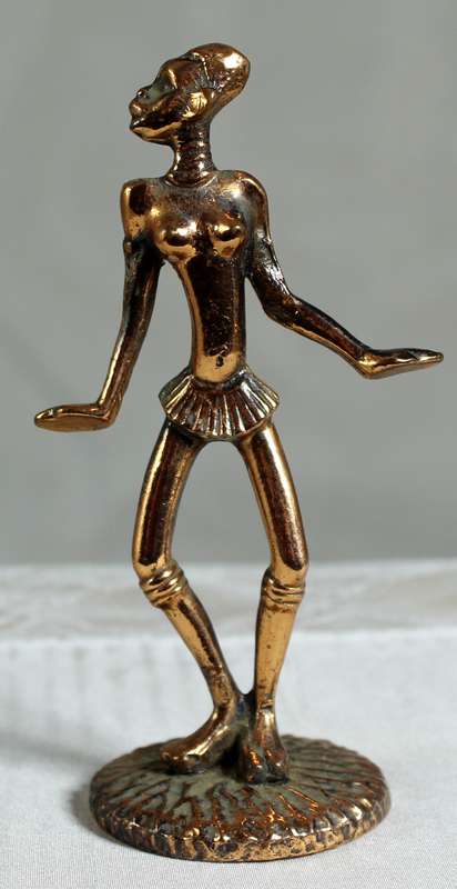 Miniature Girl Dancing - Copper  - Lead Filled