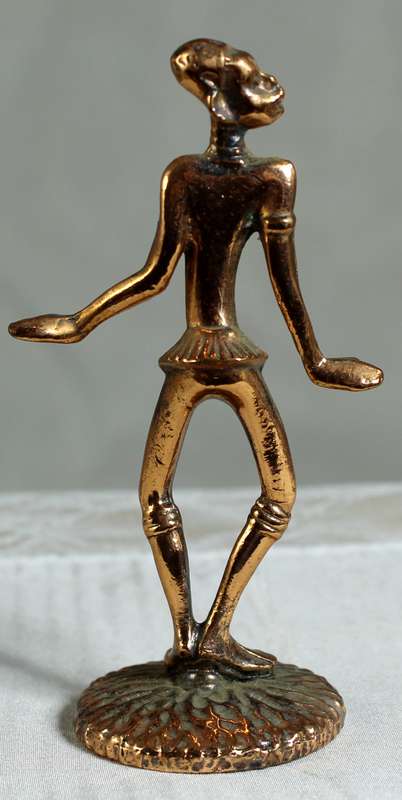 Miniature Girl Dancing - Copper  - Lead Filled