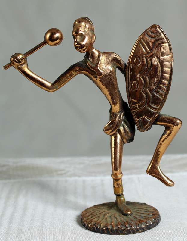 Miniature Warrior - Copper  - Lead Filled