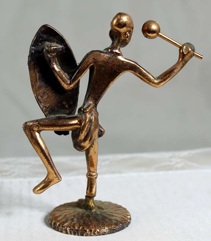 Miniature Warrior - Copper  - Lead Filled