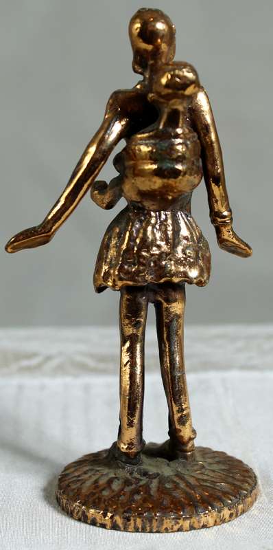 Miniature Mother & Baby - Copper  - Lead Filled