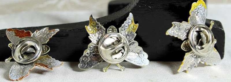 Miniature Trio of Metal Pins