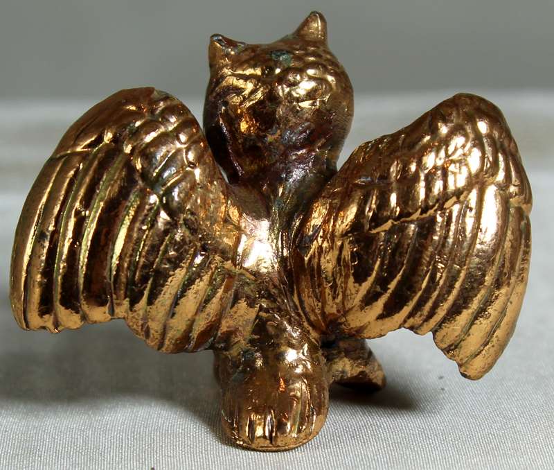 Miniature Owl - Copper - Lead Filled