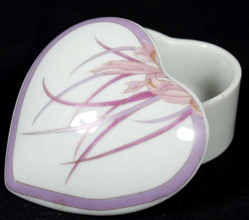 Heart Shaped Porcelain Container