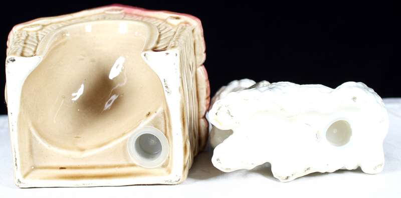 Porcelain Dog Kennel Salt & Pepper Set